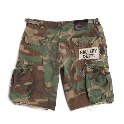 G Patch Woodland Camo Cargo Shorts